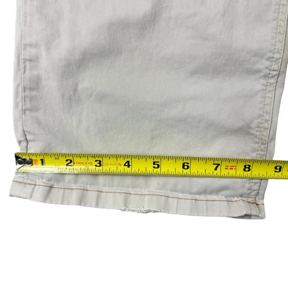Tommy Bahama Pants Men's 36 x 36 Cream Straight Leg Khaki Casual Cotton Blend